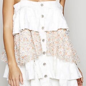 #6 POL Cream Floral Embroidered Blouse